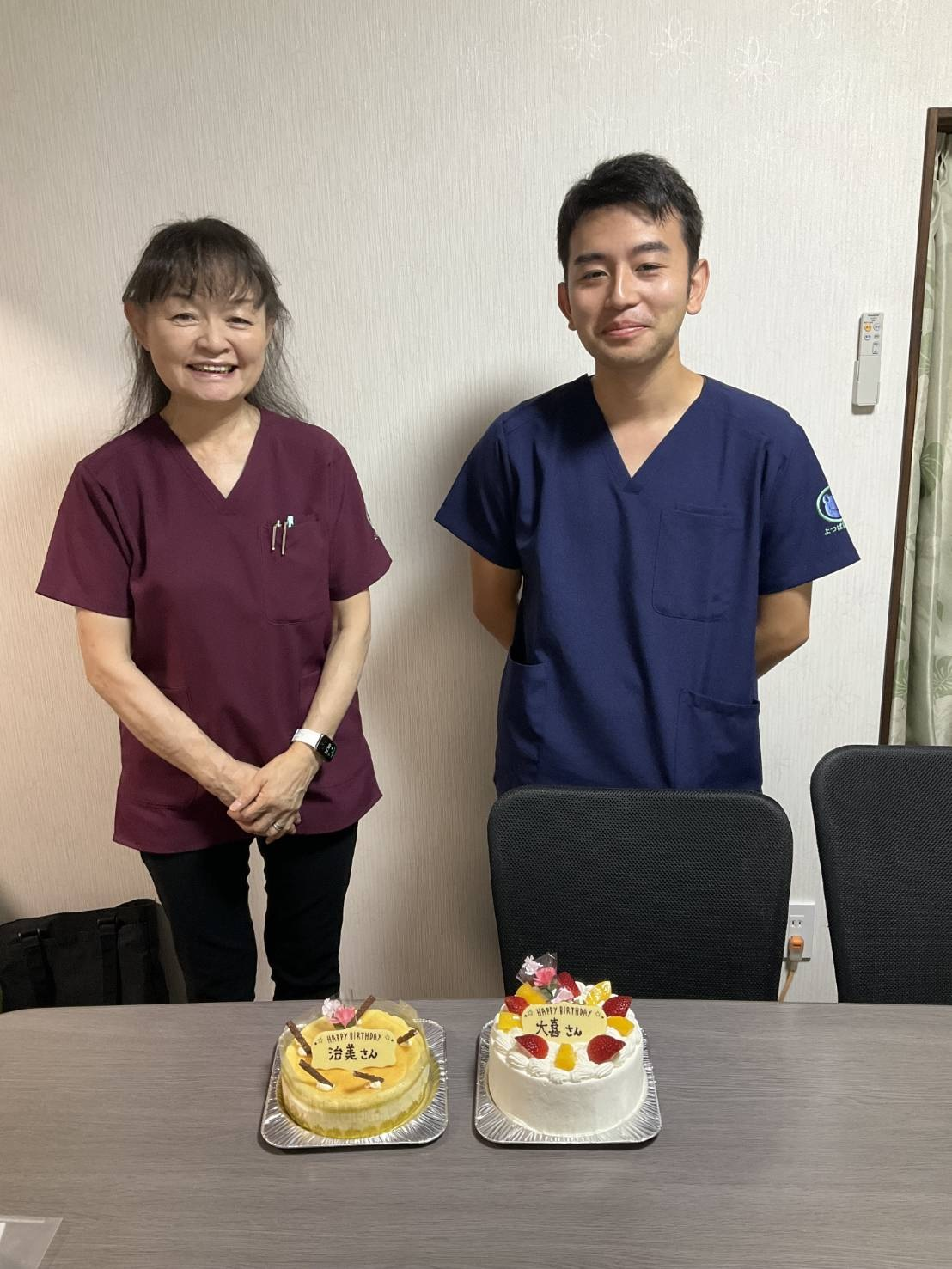 今月２名のスタッフ誕生日でした